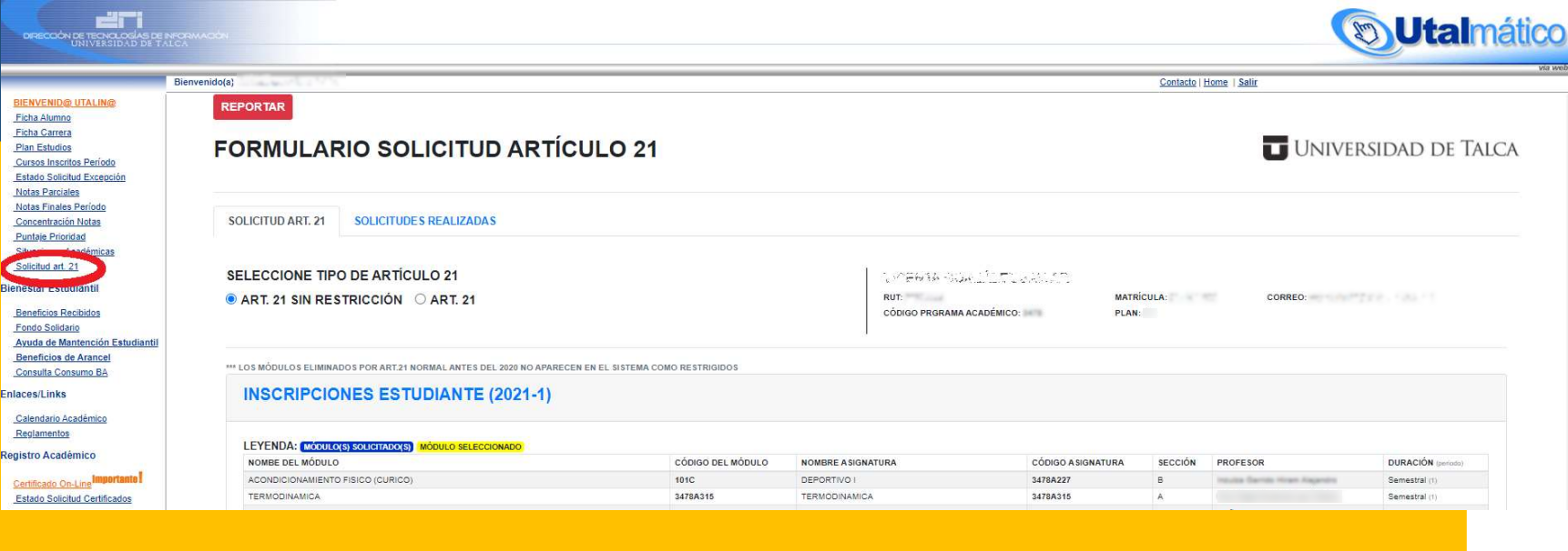 Paso 1 - Menú Utalmático